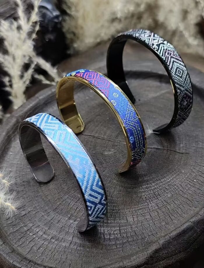 Zhuangbrocade Wide Bracelet - 图片 4