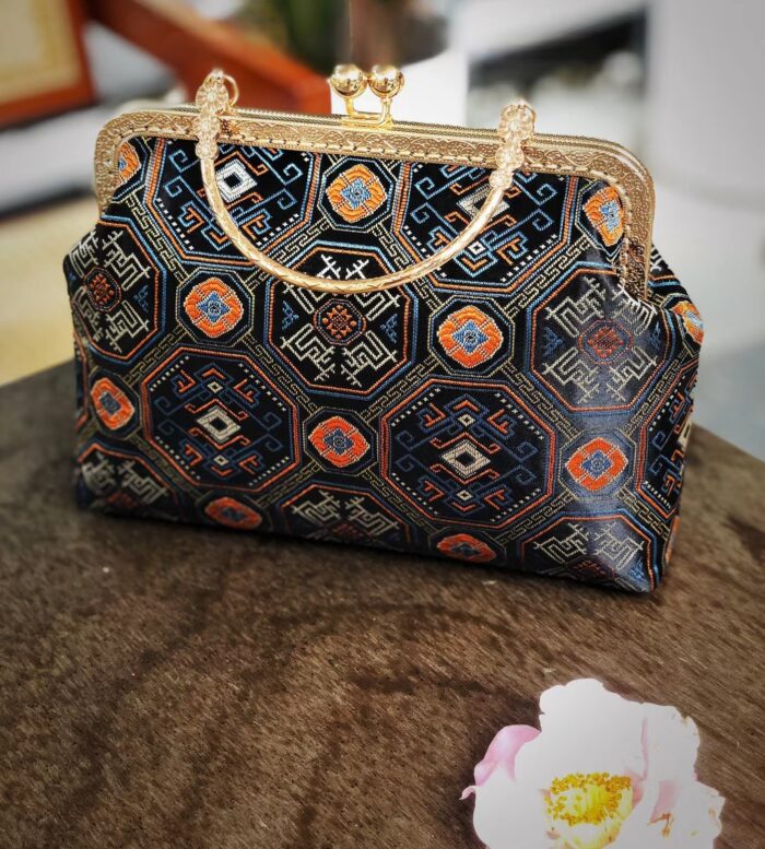 New Zhuangbrocade Python Dragon Pattern Bag - 图片 2