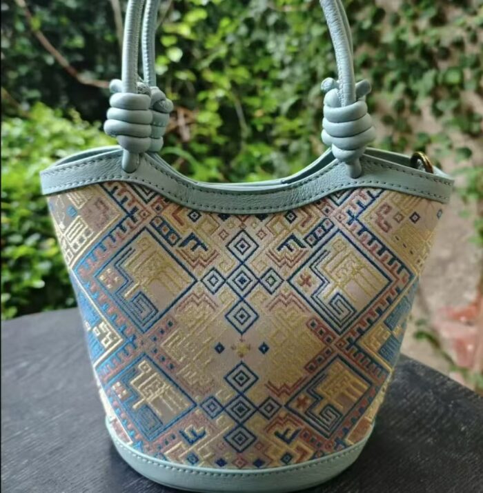 Zhuangbrocade Small Basket Bag