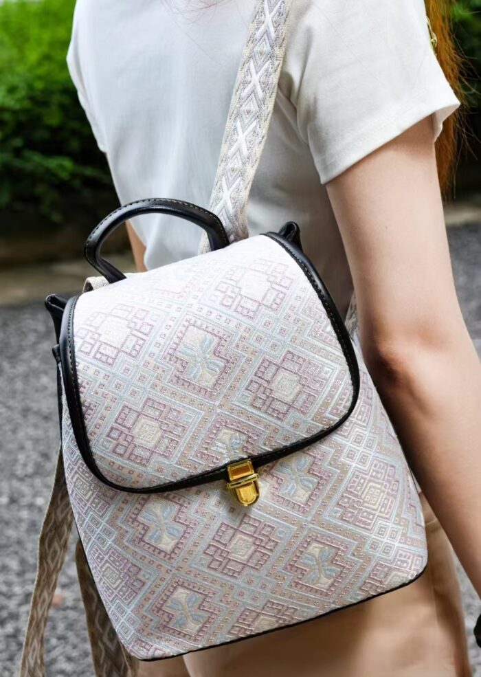 Zhuangbrocade Intangible Cultural Heritage Backpack