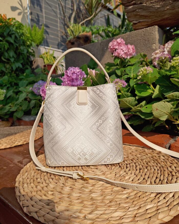 Zhuangbrocade Intangible Cultural Heritage Bucket Bag