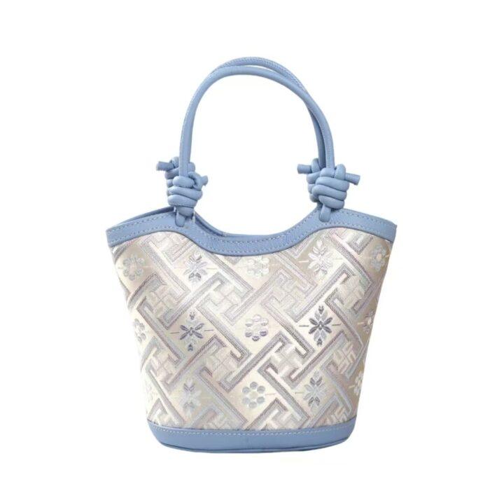 Zhuangbrocade Kraft Vegetable Basket Bag - 图片 3