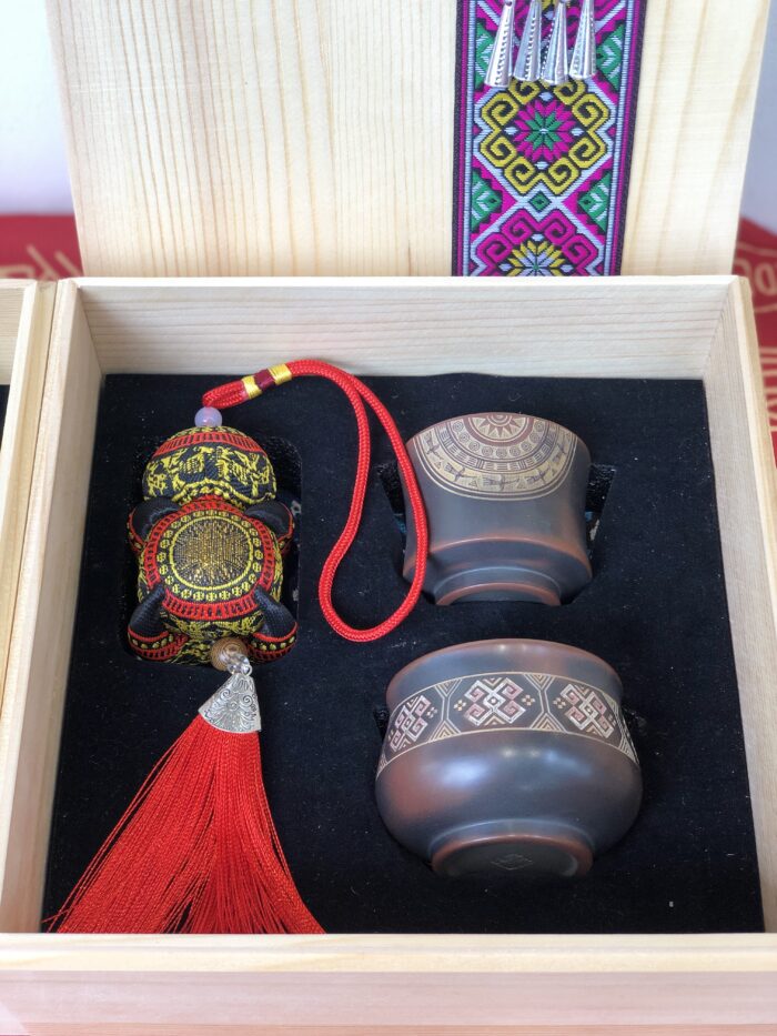 Zhuang Brocade Handmade Sachet Gift Box - 图片 2