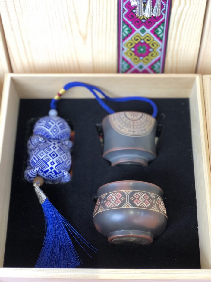 Zhuang Brocade Handmade Sachet Gift Box - 图片 3