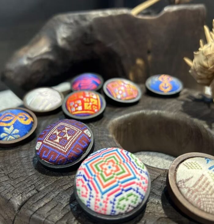 Zhuang Brocade Round Button Needle Series - 图片 4