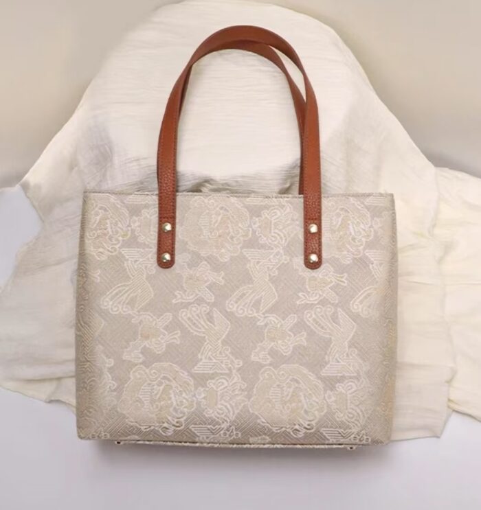 Zhuangbrocade Golden Phoenix Tote Bag - 图片 5