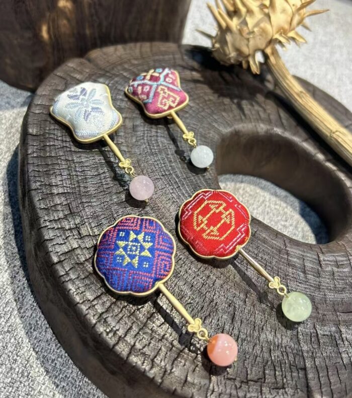 Zhuang Brocade Brooch