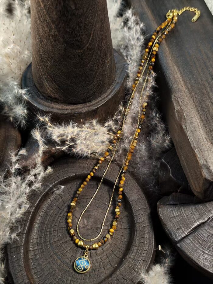 Zhuangbrocade Inlaid Necklace - 图片 3