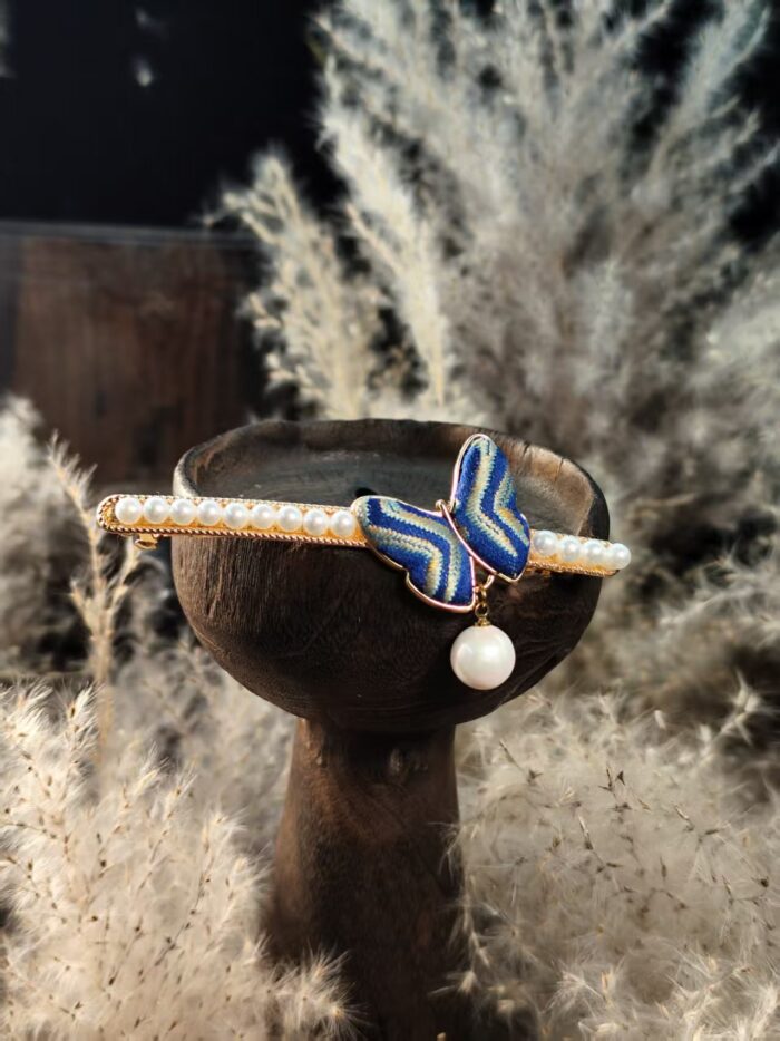 Zhuang Brocade Butterfly Hairpin