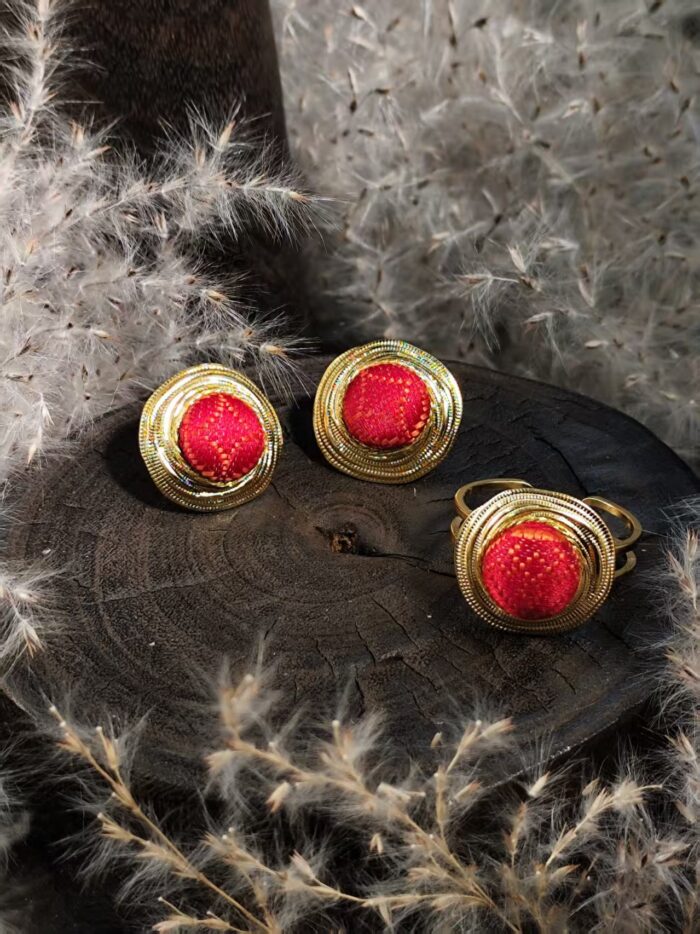 Zhuang Brocade Retro Ring
