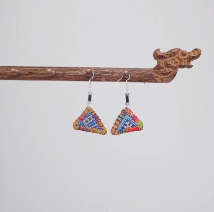 Zhuangbrocade Retro Earrings - 图片 5