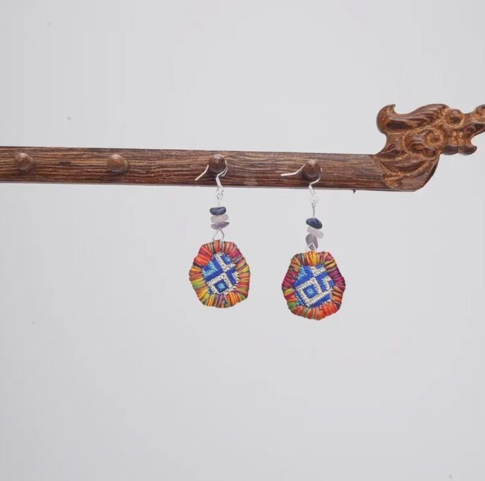 Zhuangbrocade Retro Earrings - 图片 4