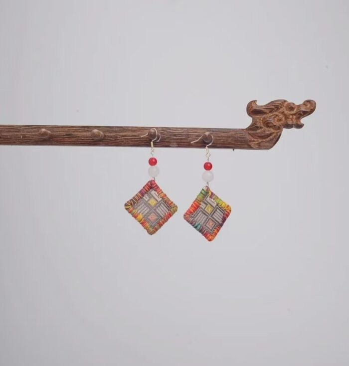 Zhuangbrocade Retro Earrings