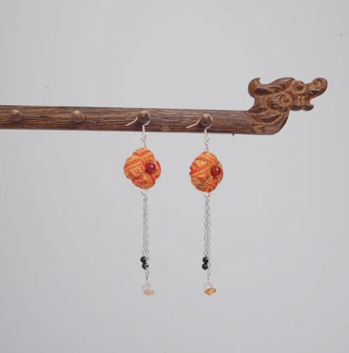 Zhuangbrocade Retro Earrings - 图片 2