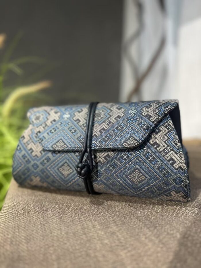 Zhuang Brocade Handicraft Buckle Handbag - 图片 2