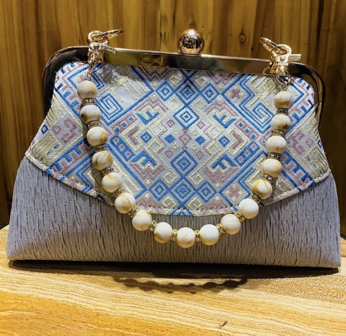 Zhuang Brocade Flower Mouth Gold Bag - 图片 4