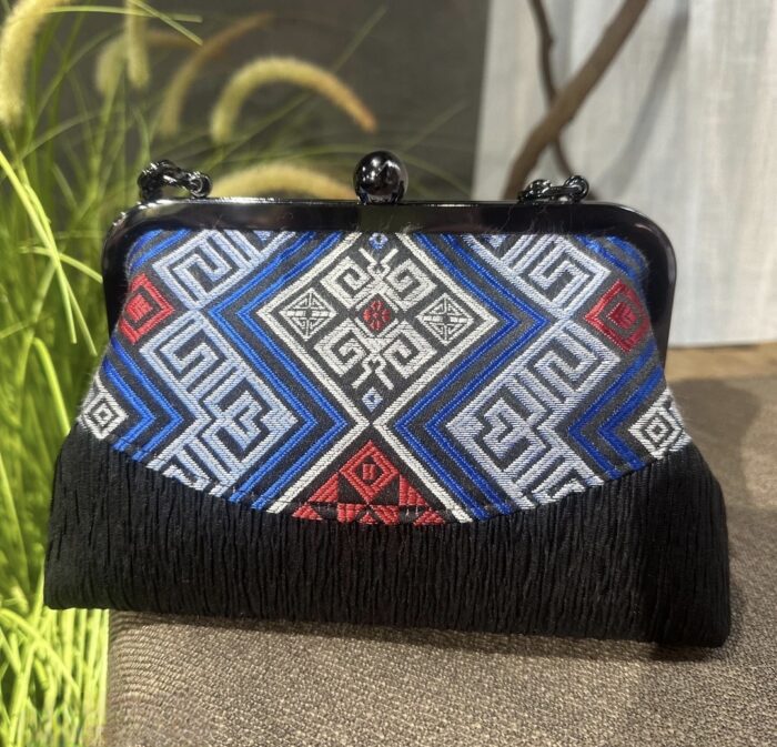 Zhuang Brocade Flower Mouth Gold Bag - 图片 2
