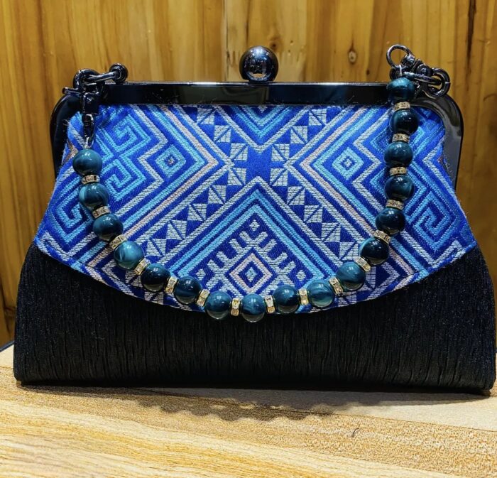 Zhuang Brocade Flower Mouth Gold Bag - 图片 5