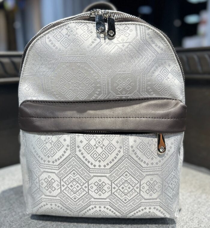 Zhuangbrocade Silver Dragon Backpack