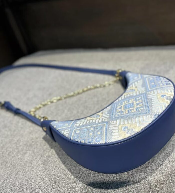 Zhuang Brocade Handicraft Moon bag - 图片 3
