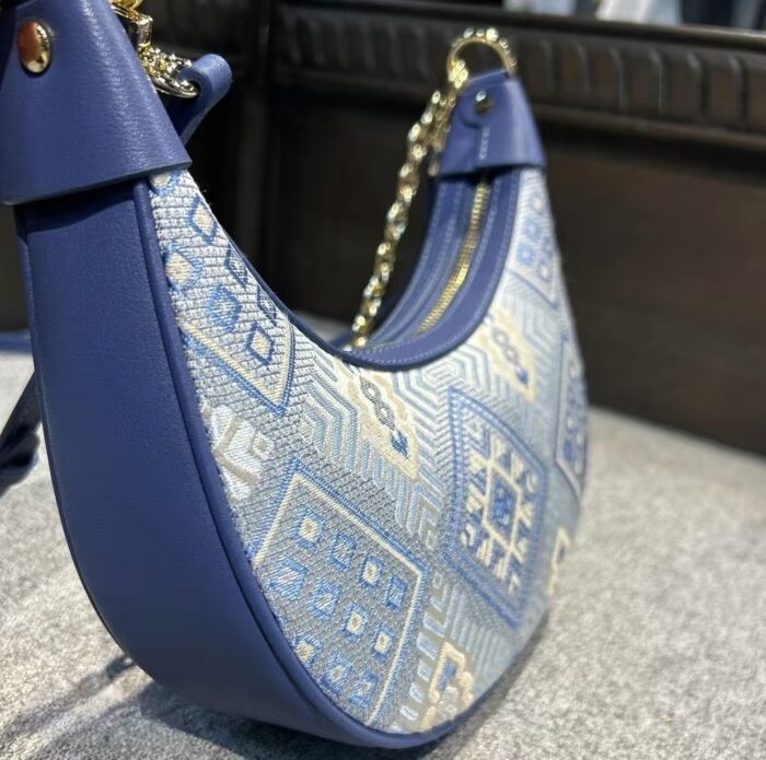 Zhuang Brocade Handicraft Moon bag - 图片 2