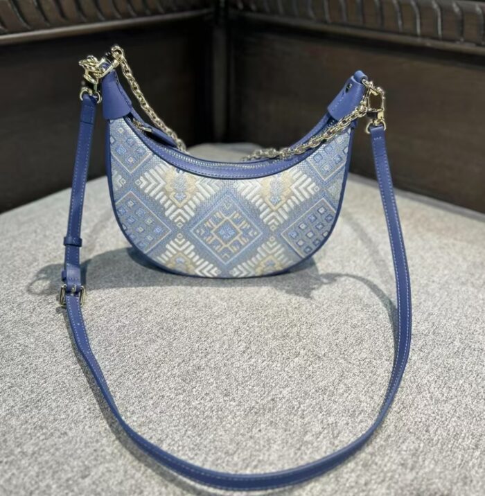 Zhuang Brocade Handicraft Moon bag