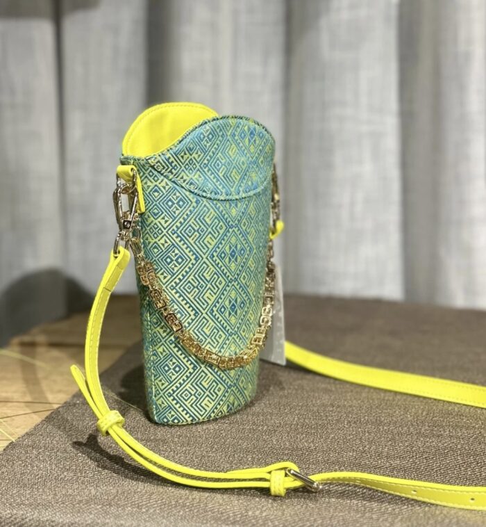 Zhuangbrocade Double Swallow Pattern Bag - 图片 3