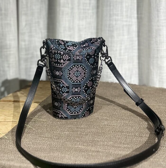 Zhuang Brocade Python Dragon Pattern Bag