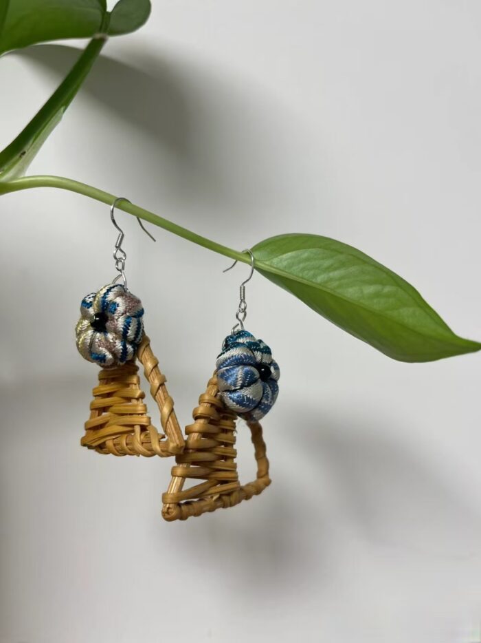 Zhuangbrocade Retro Earrings - 图片 5