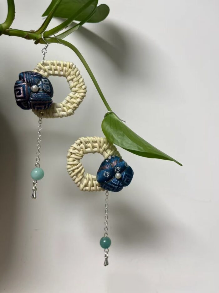 Zhuangbrocade Retro Earrings - 图片 6