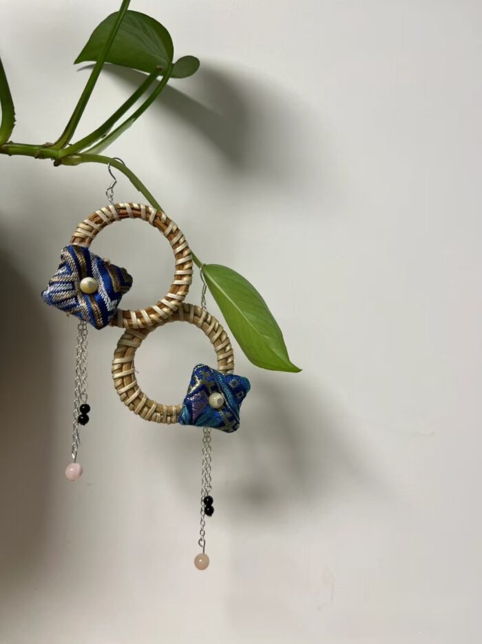Zhuangbrocade Retro Earrings - 图片 8