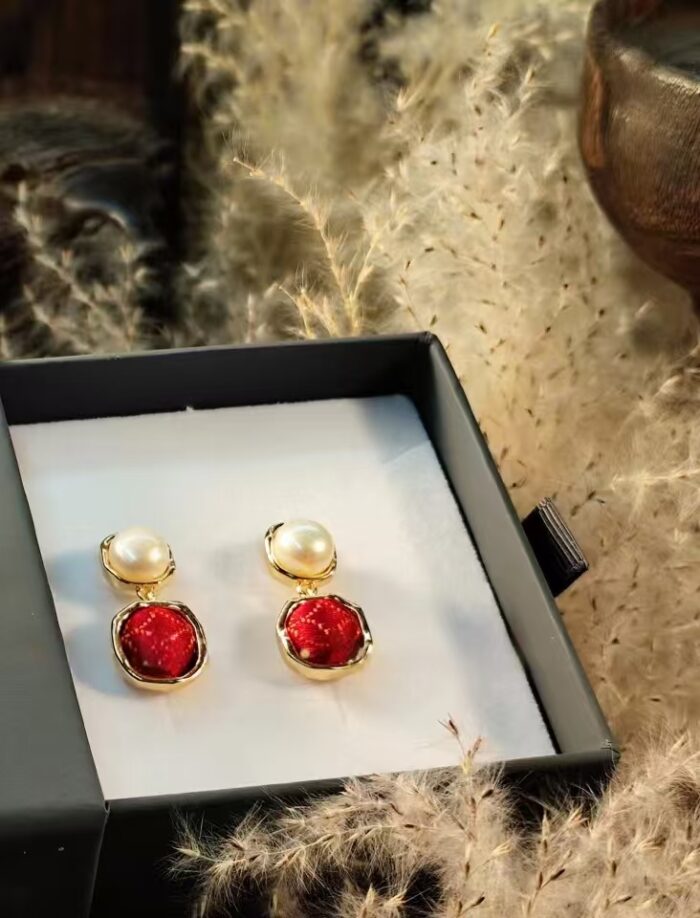 Zhuangbrocade Pearl Earrings - 图片 3